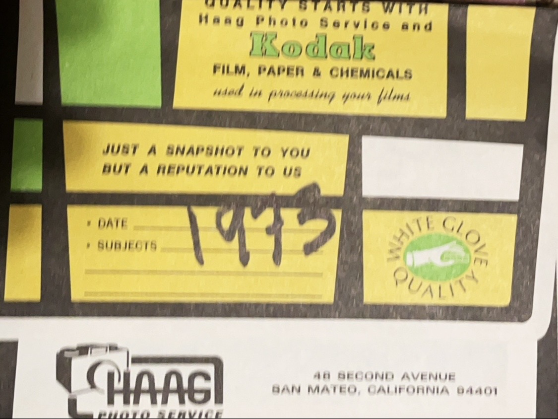 Haag Photo Service processing material